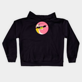 geometric pink Kids Hoodie